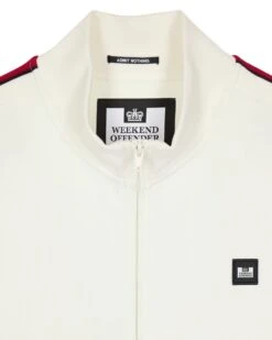 Weekend Offender Pawsa Taped Track Top Winter White -Weekend Offender TTAW2304 PAWSA WHITE 3588