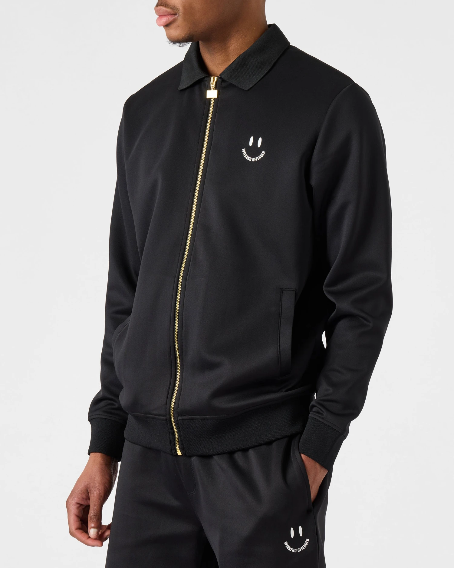 Weekend Offender Ramirez Track Top Black 3 Weekend Offender Ramirez Track Top Black - Image 3