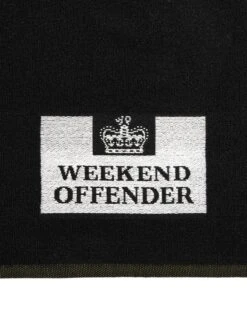 Weekend Offender Beach Towel Smile Black/Yellow -Weekend Offender WO TOWEL FACE YELLOW 3 ab98f785 63c5 46f4 850d dae27dcab7db