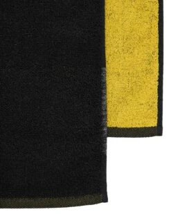 Weekend Offender Beach Towel Smile Black/Yellow -Weekend Offender WO TOWEL FACE YELLOW 4 OLD