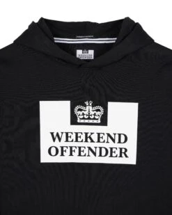 Weekend Offender Kids HM Service Classic Hoodie Black -Weekend Offender WOHD 370 HM SERVICE HOOD BLACK 2982
