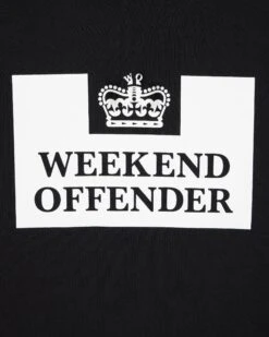 Weekend Offender Kids HM Service Classic Hoodie Black -Weekend Offender WOHD 370 HM SERVICE HOOD BLACK 2983