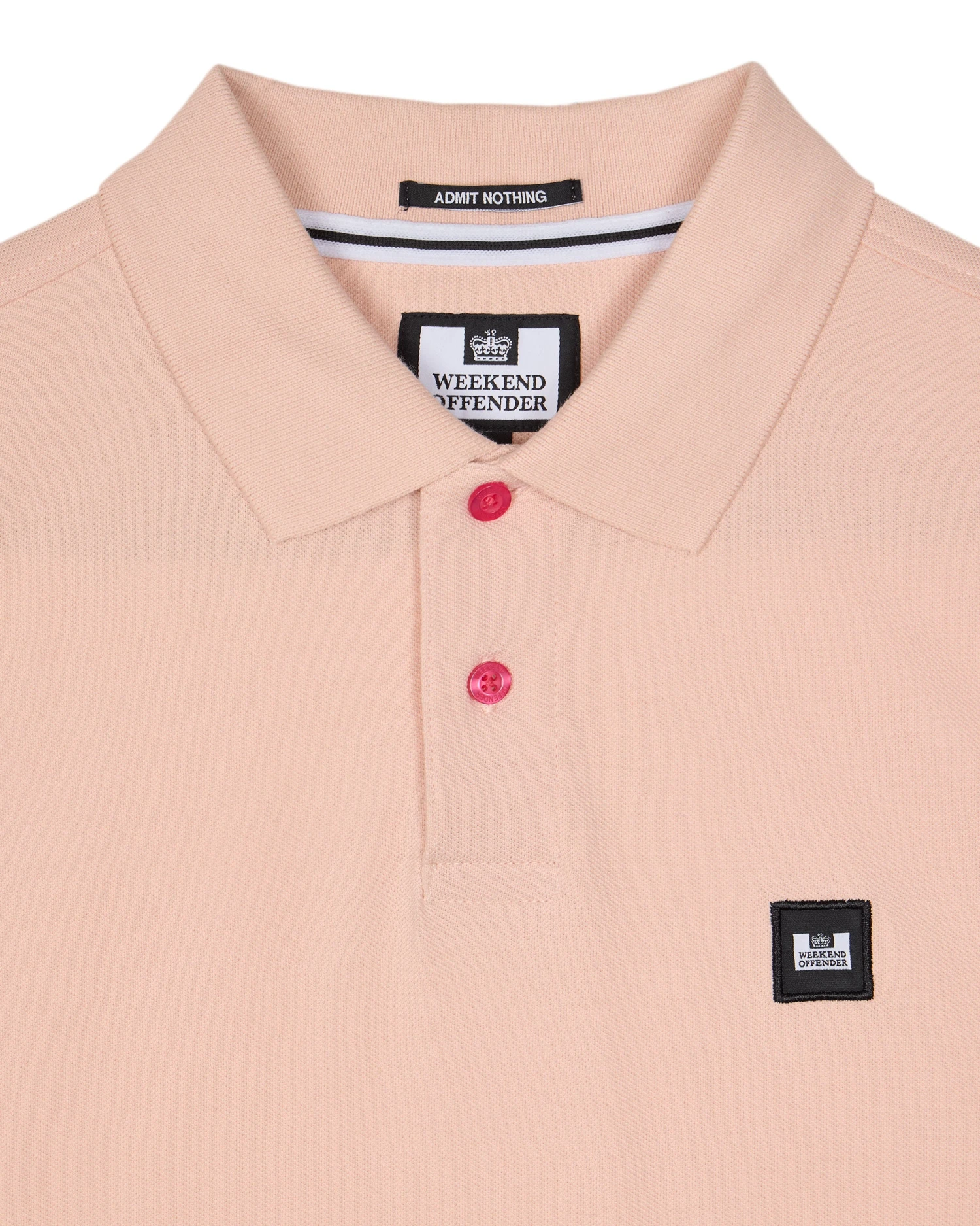 Weekend Offender Caneiros Polo Shirt Nectar Pink - Plus Size 5 Weekend Offender Caneiros Polo Shirt Nectar Pink - Plus Size - Image 5